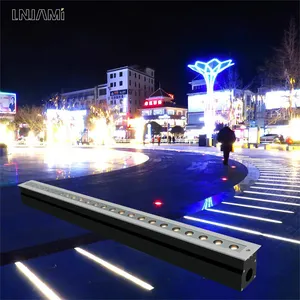 LNJAMI 1000mm 36W RGB DMX Led Linear Underground Light Inground Light For Road Park Design Recessed Ground Mounted