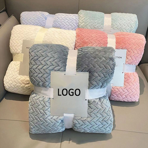 Chăn nỉ <span class=keywords><strong>polyester</strong></span> chất lượng cao, mềm mại, trơn, nhẹ, một mặt xù, tùy chỉnh, dùng cho mùa đông - Product Image 1