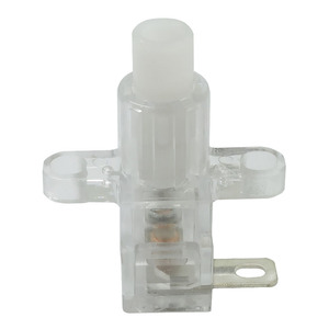 คุณภาพสูง 2 PIN PUSH ปุ่มสวิทช์ล็อคตัวเองได้สีโปร่งใส 19/24 มม.สำหรับซ็อกเก็ตขยาย 10A/16A 250V - Product Image 5