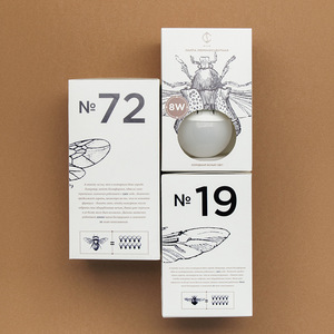 Biểu Tượng Tùy Chỉnh PVC Bao Bì Hộp LED Chiếu Sáng Bóng Đèn Đầy Màu Sắc Giấy Cửa Sổ Hiển Thị Cho Vít LED Bóng Đèn Matte Kết Thúc Sử Dụng Cho Hàng Thủ Công - Product Image 3