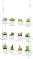 Étagères flottantes décoratives pour plantes en acrylique écologique personnalisées XFL, pour l'intérieur, à suspendre