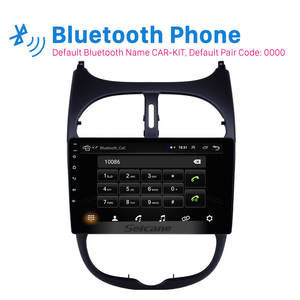 Lecteur DVD de voiture Android 9.0 avec écran tactile HD 9 pouces pour <span class=keywords><strong>Peugeot</strong></span> <span class=keywords><strong>206</strong></span> 2001-2016 avec AUX WIFI GPS Navigation <span class=keywords><strong>Radio</strong></span> - Product Image 6