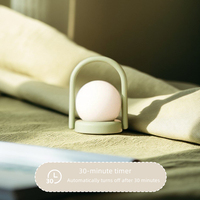 Lampe de table à LED mignonne veilleuse de chevet rechargeable, lampe de contrôle de robinet à intensité variable pour chambre salon décoration de la maison