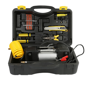 Compresseur à AIR portable pour voiture, outils de réparation de pneus, pompe de gonflage de pneus pour véhicule, 12V, 9 pièces - Product Image 1