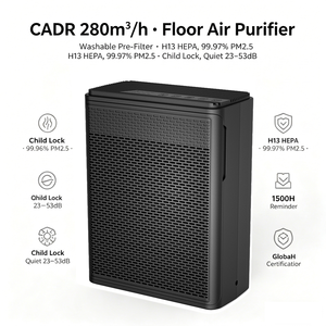 <span class=keywords><strong>Purificateur</strong></span> <span class=keywords><strong>d</strong></span>'<span class=keywords><strong>air</strong></span> domestique à haut CADR 280m3h, filtration en 3 étapes, filtre HEPA H13, certifié EPA CARB ETL, vente en gros <span class=keywords><strong>d</strong></span>'usine - Product Image 1