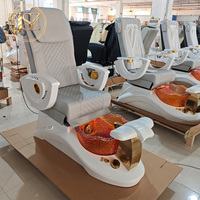 Fauteuil de pédicure électrique avec massage et bain de pieds pour salon de beauté et spa, vente en gros directe usine Foshan