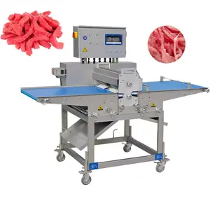 automatic turkey breast slice cutting machine/5mm jerky slicing cutter /fresh beef meat fillet slicer machine