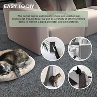 Tapis anti-griffures pour chat en polyester durable 40x100cm, auto-adhésif, pour arbre à chat, étagères