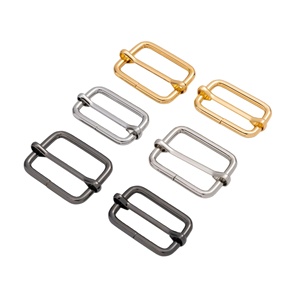 High Quality Adjustable Rectangle Metal Slide Tri-Glides 20Mm-38Mm Plated Alloy Strap Eco-Friendly Custom Special Accessory Bags - Product Image 1