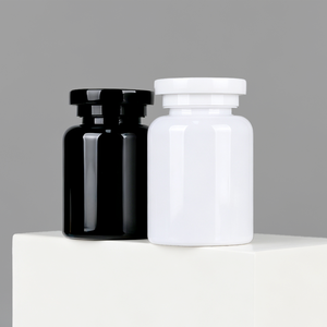 170ml 180ml Glossy PET Pill <b>Bottle</b> For Capsules Vitamin <b>Medicine</b> With Anti-theft Screw Cap - Product Image 1