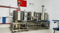 Nouveau modèle 2026 – Chaisse de brassage LINE 200L à 3 cuves en acier inoxydable – Offre spéciale pour micro-brasseries