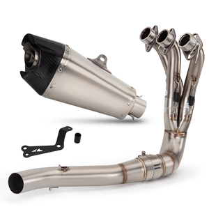 Sistema de Escape MT09 para <span class=keywords><strong>Yamaha</strong></span> MT09SP FZ09 XSR900 <span class=keywords><strong>Tracer</strong></span> 9 2021-2025, Tubo Colector de Motocicleta con Silenciador AT2 y DB Killer - Product Image 2