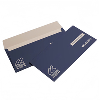 Enveloppe en papier cartonné noir personnalisée de luxe, imprimée sur mesure, pour carte-cadeau de mariage