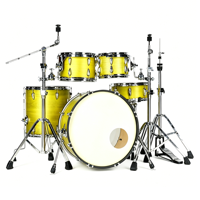 Customizable 5-Piece Professional Metal Drum Set with Adjustable Heavy Duty Die Cast Hoops Durable Percussion Instruments