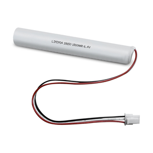 Аккумулятор JINTION 6.4V 1800mAh LiFePO4 для аварийного освещения, замена для батареи ELP B091T Stick с 2-проводным адаптером - Product Image 1
