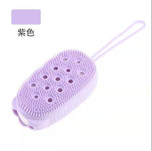 Nouveau <span class=keywords><strong>sac</strong></span> à savon exfoliant en silicone pour bain moussant, brosse de massage double face pour le bain - Product Image 5