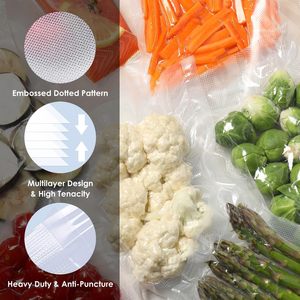 Vacuum Sealer <b>Bag</b> Rolls 7 Layer PA PE Embossed 3.5 Mil High Barrier Film for Meat Seafood Food Storage - Product Image 5