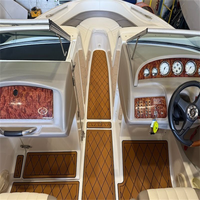 Tapis de pont en mousse EVA imitation teck pour plateforme de bain et cockpit de bateau, style SeaDek MarineMat, auto-adhésif, pour Cobalt 262 2004