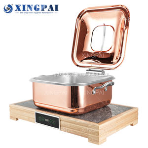 XINGPAI Fournitures pour restaurants et hôtels Plats de chauffe-plats électriques pour <span class=keywords><strong>buffet</strong></span> Ensemble de chauffe-plats en acier inoxydable pour traiteur - Product Image 4
