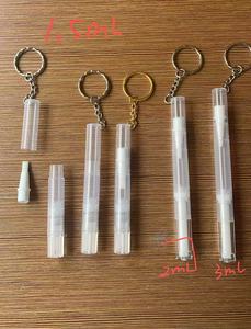 พวงกุญแจแบบใหม่ ขนาด 2 มล. 3 มล. 4 มล. 5 มล. สำหรับใส่น้ำมันบำรุงเล็บ ปากกาใสแบบหมุนพร้อมหัวแปรงสำหรับทาเล็บและลิปกลอส - Product Image 3