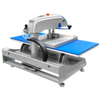 Nouvelle presse à chaud pneumatique semi-automatique industrielle pour transferts grand format sur vêtements