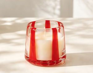 Modern Colorful Striped Glass Jar Scented <b>Paraffin</b> Wax Fresh Scent Square Home Decoration Minimalist Floral Plant Fragrance - Product Image 4