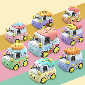Modèle de <span class=keywords><strong>camion</strong></span> de nourriture miniature en métal populaire, chariot de desserts, voiture miniature, jouet pour enfants et souvenir décoratif pour collectionneurs - Product Image 1