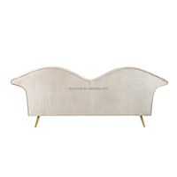 Muebles de Sala de Estar Modernos de Lujo, Sofá de Tela, Nuevo Diseño, Sofá Largo de Terciopelo con Forma de Labios
