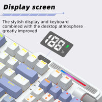 Clavier mécanique de jeu RGB à trois modes, 98 touches, clavier de jeu à commutation à chaud