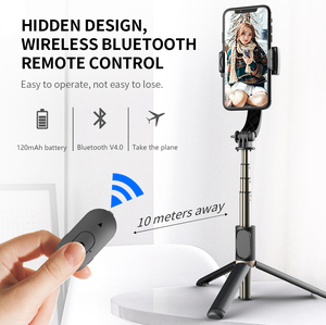 Estabilizador de teléfono Q08, palo de selfi, trípode plegable de mano, inalámbrico, rotación 360, estabilizador antivibración, cardán para cámara - Product Image 4