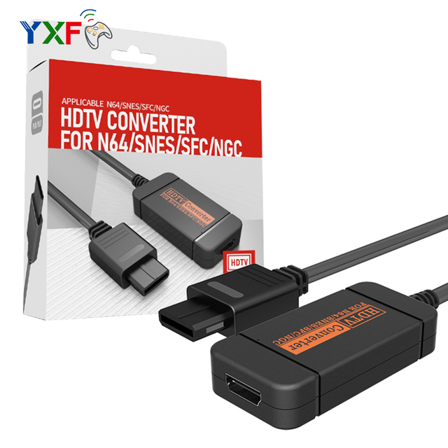For Nintendo64 N64,SNES,SFC,NGC Gamecube to HD Converter HDTV Link Cable N64 to a New HD TV Plug and Play US