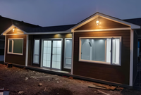 Maison de conteneur extensible de luxe de 20 pieds, maison préfabriquée modulaire portable, conception de cabine pliable, mini-maison modulaire