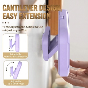 Retráctil 360 °   Soporte Giratorio para Teléfono Móvil con Certificación IPX6 a Prueba de Agua, para Cocina y Baño, Antivaho y con Pantalla Táctil Suave, Estuche de Almacenamiento para Teléfono - Product Image 3