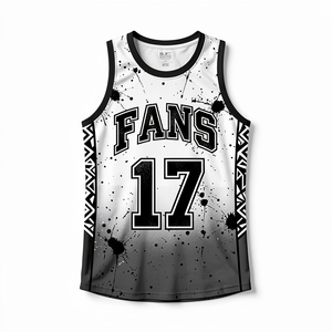 <span class=keywords><strong>Camiseta</strong></span> de Baloncesto Reversible Fanshi, Diseño Extra Largo de Dos Caras para Uso Versátil en Entrenamientos y Partidos - Product Image 2