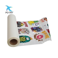 Película de Transferencia Térmica DTF de 30cm/60cm en Rollo, Película PET Soluble en Agua a Baja Temperatura para Aplicación en Ropa, Gran Venta