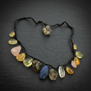 Women's Natural Stone <b>Necklace</b> with Gemstone Beads Religious Style Ball-shaped <b>Chain</b> for Gift - Product Image 3