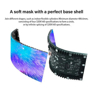 Vente en gros DIY forme spéciale ruban d'affichage LED anneau d'écran LED écran LED grand centre commercial courbe flexible écran LED panneau - Product Image 4