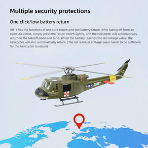 फ्लाईविंग UH-1 हुई 4 ब्लेड इलेक्ट्रिक आरसी हेलीकॉप्टर जीपीएस और स्वचालित कम बैटरी वापसी के साथ उड़ान भरने के लिए तैयार - Product Image 5