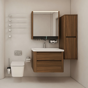 Bathroom Vanities Home Remodeling Vanity with Modern Luxury Bathroom Furniture Vanitiesre <b>Cabinet</b> Set Interior Design Idea - Product Image 2