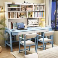 Groothandel Echt Massief Houten Studie- en Leestafel, Draagbare Laptop Bureau en Stoel voor de Slaapkamer