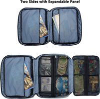 Étui de transport pour jeux de société en PVC, rangement extensible avec 18 poches pour les pièces de jeu, les jetons, les cartes, sac organisateur portable