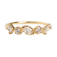Bague de fiançailles Moissanite ovale délicate en argent 925 avec grappe de diamants géométriques Gemnel Daily Wear