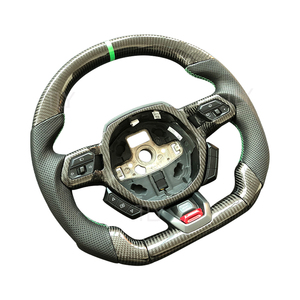 Volant en cuir perforé personnalisé en fibre de carbone adapté pour <span class=keywords><strong>Lamborghini</strong></span> Huracan LP610-4 volant <span class=keywords><strong>Aventador</strong></span> Urus - Product Image 2