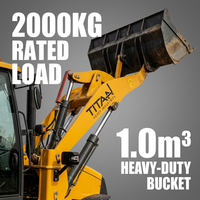Backhoe & Front Loader Diesel 3cx Baru CE EPA, Wheel Loader Pertanian Besar 4x4 dengan Mesin Euro5 EPA4 Efisiensi Tinggi