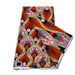 अच्छी गुणवत्ता जाम्बिया 100% कपास सत्य Pagne मोम अफ्रीकी प्रिंट कपड़े के लिए Chiganvy मोम प्रिंट पार्टी वस्त्र