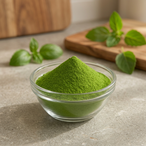 Poudre d'extrait d'herbes de Tulsi sauvage lyophilisée de qualité alimentaire supérieure, 100% vraies feuilles de basilic sacré, ingrédient végétalien aromatique - Product Image 4