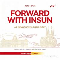 CIF CFR Luftfracht Internationale Spedition Massenguttransport Direktflug China nach MAD BCN Flughafen Spanien