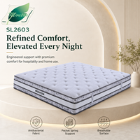 Luxuriöse Latex-Gel-Schaum-Matratze Gel-Memory-Foam Latex-Taschenfederkern Vakuumverpackt für Hotelprojekte King Queen Full Size