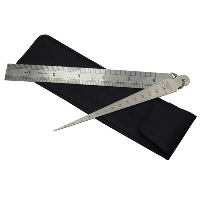 Stainless Aperture Ruler Taper Gauge, Full Round Dia Scale Wedge Feeler - View #4