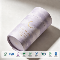 Caja de Cartón Cilíndrica Personalizada, Tubo de Papel para Empaque, Cualquier Tamaño Personalizado, Envase Redondo de Kraft para Perfume, Cosméticos, Aceites Esenciales, Regalos